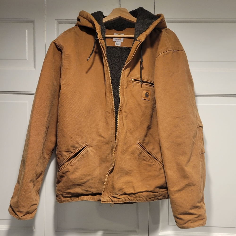 Carhartt mens sherpa lined utility jacket